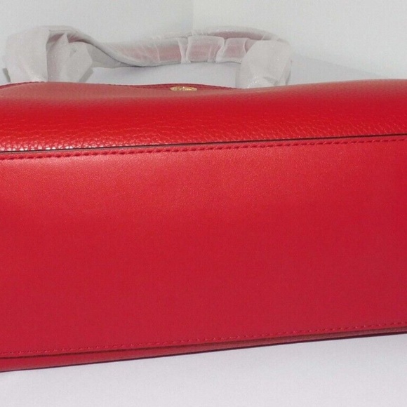 New MICHAEL KORS Maisie Large Pebbled Leather 2-in-1 Tote Bag/with wristlet, Red - Picture 6 of 11